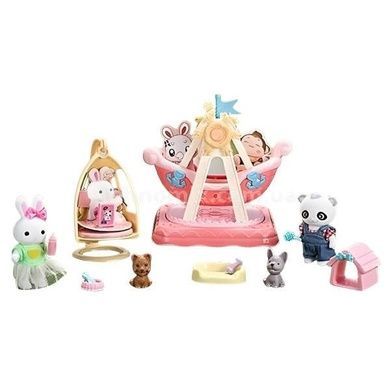 Игровой набор Зайка на качельке 6654 Розовый