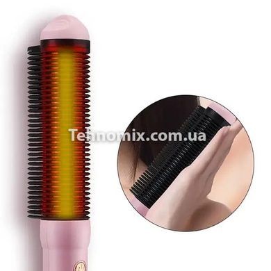 Расческа выпрямитель для волос Fashion Hairdresser S9 Розовая