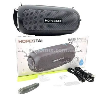 Колонка портативная с подсветкой Hopestar A41 PARTY Серая