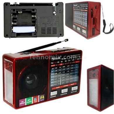 Радиоприемник аккумуляторный с Bluetooth-соединением MP3, USB GOLON RX8866 Красный