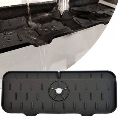 Килимок бризковик на кран Drain mat LY-692 Чорний