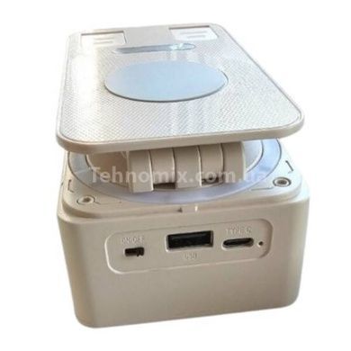 Підставка для телефону з караоке та 2 мікрофони Microphone speaker set K18-2 Бежева