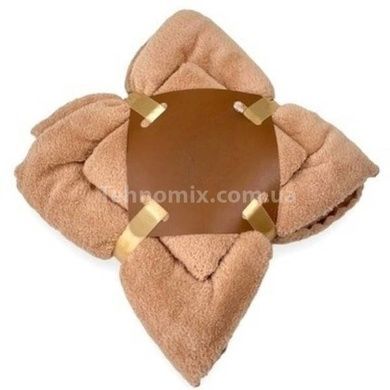 Набір рушників 2шт 145*80см та 75*35см Towel blanket 521-2415 Коричневий