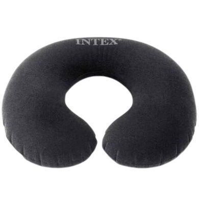 Подушка-підголовник 33*25*8 см Intex 68675 Сіра