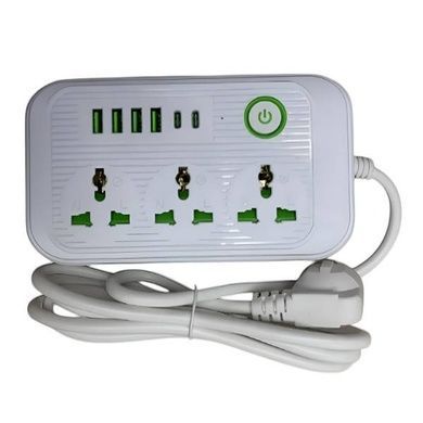 Сетевой фильтр удлинитель 3м 3*220 4*USB 2-Type C AND WL-3 Белый
