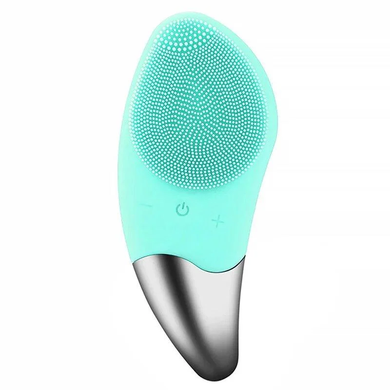 Електрична силіконова щітка-масажер для чищення особи Sonic Facial Brush Блакитна