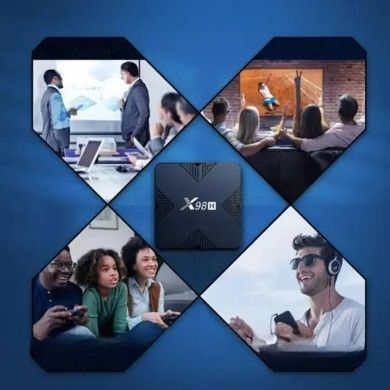 Смарт ТВ приставка TV-BOX Android 12, 4/32 4K X98H Черная