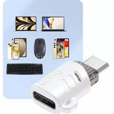 Адаптер переходник XO NB256H Type-c to Micro adapter Белый
