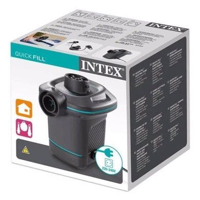 Насос електричний зі змінними насадками 220-240V Intex 66640 Чорний