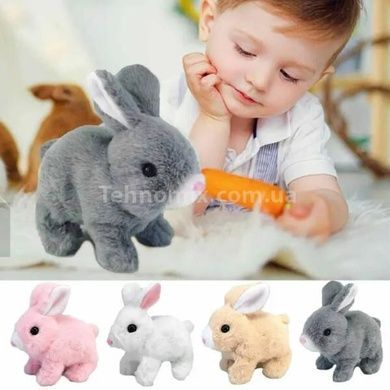 Игрушка интерактивная Кролик Pitter patter pets Серый