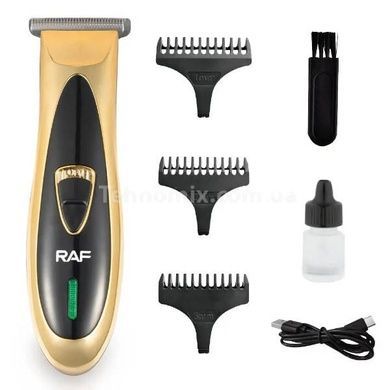 Машинка для стрижки RAF R4006 Черная с золотым