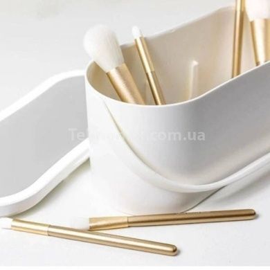 Органайзер для косметики с зеркалом от USB с подсветкой Cosmetic Mirror Белый