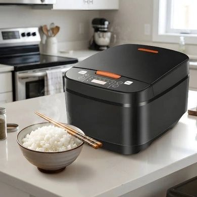 Рисоварка автоматична 5л 900Вт rice cooker AND Reki A1-001A Чорна
