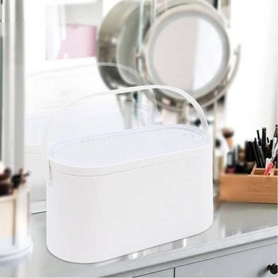 Органайзер для косметики с зеркалом от USB с подсветкой Cosmetic Mirror Белый