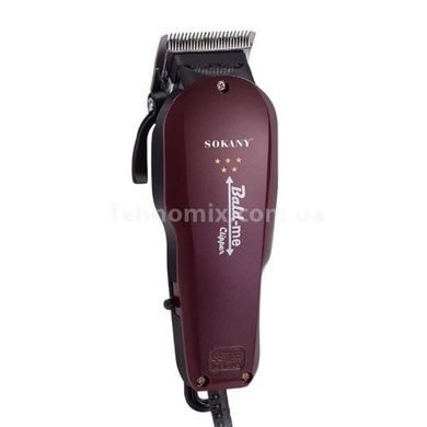 Машинка для стрижки волосся з насадками SOKANY SK-9904 Бордова