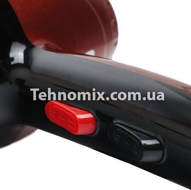 Професійний фен BRAOUA PRO BR-8833 Чорно-червоний