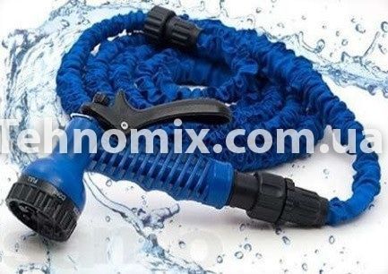 Садовый шланг Expandable Hose 15м (XHOSE 15 метров) + В ПОДАРОК насадка-распылитель для полива