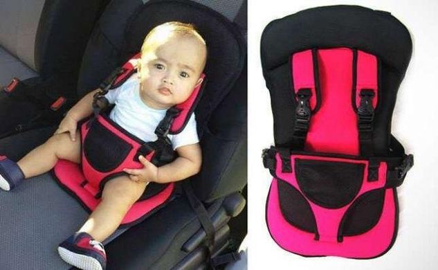 Безкаркасне автокрісло дитяче крісло для авто Mylti Function Рожеве