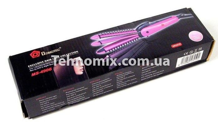 Плойка 3 в 1 Domotec MS-4906 розовая