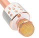 Караоке - микрофон WS 858 microSD FM радио Розовое золото
