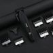 Машинка для стрижки з LED-дисплеєм та 6 змінними насадками VGR V-640C BLACK Чорний