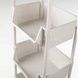 Этажерка органайзер на 4 полки напольная пластиковая на колесиках Storage rack 1226 Белая