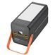 Power Bank со встроенными кабелями Type-C и Lightning 100000 mAh 22.5W Hoco Action DB49 Черный
