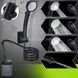 Кемпінговий душ з насосом та дисплеєм температури, шланг 2м 6000mAh Чорний