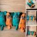 Іграшка Мишка з котячою м'ятою для домашніх улюбленців 15см Помаранчева