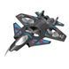 Літак на радіокеруванні Винищувач toy airplane AND JX2085 Чорний із синім