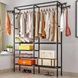 Вішалка для підлоги на дві секції з полицями Clothes Rack 406