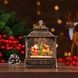 Новорічний нічник Урожай ліхтар Санта з подарунками XMAS WDL-24072D Коричневий