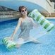 Гамак водный надувной Pool Loungers Белый с салатовым