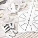 Великий настінний годинник 3D DIY CLOCK 50-90 см Silver