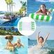 Гамак водный надувной Pool Loungers Белый с салатовым