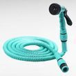 Шланг поливочный растягивающийся 22,5м с насадкой для полива EXPANDABLE GARDEN HOSE K-75FT Бирюзовый