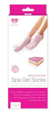 Зволожуючі гелеві шкарпетки для педикюру SPA Gel Socks № G09-12 сірі від 20 до 28см