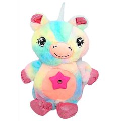 Детская плюшевая игрушка Star Belly Единорог ночник-проектор звёздного неба Радужный