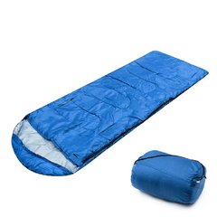 Спальный мешок туристический с односторонней молнией (А11) 190 х 70см Синий