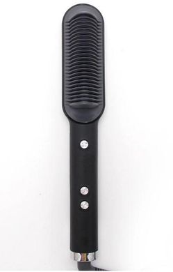 Гребінець-випрямляч Hair Straightener HQT-909 B з турмаліновим покриттям Чорний