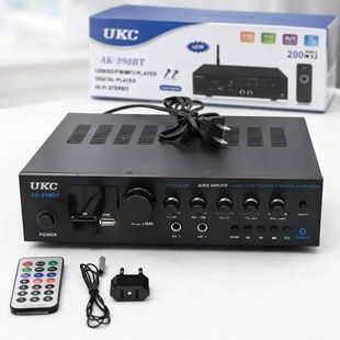 Усилитель звука с пультом управления AMP 398 BT UKC Черный