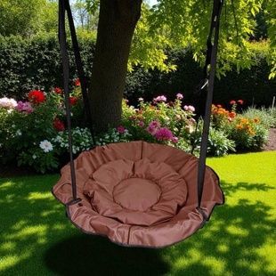 Качель-гамак подвесная D60см 120-150см 270895 Коричневая