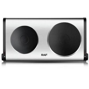 Плита электрическая дисковая на 2 конфорки RAF R8014 Серая
