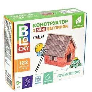 Конструктор Домик из кирпичиков 122 детали BLOCKY 31014 Разноцветный