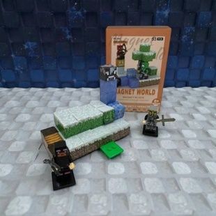 Конструктор магнитный 53 детали Minecraft Magnet WORLD S001-2 Разноцветный