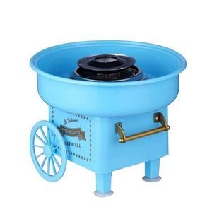 Большой аппарат для сахарной ваты Cotton Candy Maker Голубой+ палочки в подарок