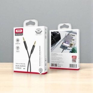 Кабель AUX XO NB-R211C 3.5mm to 3.5MM Чорний