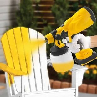 Краскопульт акумуляторний 24v Paint Sprayer Чорний з жовтим