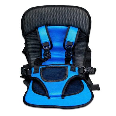 Безкаркасне автокрісло дитяче крісло для авто Mylti Function Блакитне