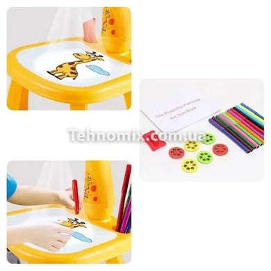 Детский стол для рисования со светодиодной подсветкой Project Painting Желтый